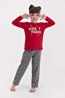 Rolypoly Sweat Dreams Kırmızı Kız Çocuk Pijama Takımı