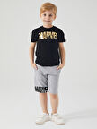 Marvel Erkek Çocuk Şortlu Takım 2-7 Yaş Siyah