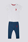 U.S. Polo Assn Light Delicate Krem Bebek Tshirt Takım