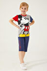Mickey Mouse D4788-3 Çocuk  Gri Melanj Alt Üst Takım