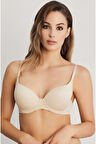 Kadın Bej Kulaklı Desteksiz Tek Sütyen