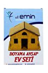 Boyama Ahşap Ev Seti Ahşap Boyama Deney ÖLÇÜLERE DİKKAT