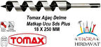 Tomax Sds Plus Ağaç Delme Ahşap Delme Matkap Ucu 18x250