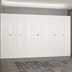 Minar Kale 210 Cm 8 Kapaklı 4B Raf Portmanto Byz Mbr Panjur Byz