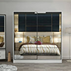 Minar Kale210Y 2K Sürgülü Dolap 220G - Byz Aynalı