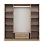 Minar Kale 180cm Giyinme Dolabı Dore Ceviz - 190CM