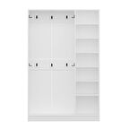 Minar Kale210 3 Kapaksız 1 Bölme Raf Portmanto Beyaz