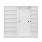 Minar Kale210 5 Kapaksız 3 Bölme Raf Portmanto Beyaz