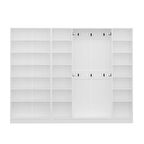 Minar Kale210 6 Kapaksız 4 Bölme Raf Portmanto Beyaz