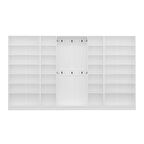 Minar Kale210 8 Kapaksız 6 Bölme Raf Portmanto Beyaz