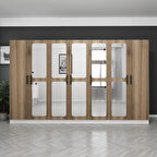 Kale 7 Kapaklı Aynalı 2Ç Dolap - Dore 190CM