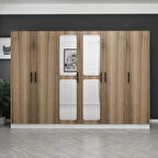 Kale 6 Kapaklı Aynalı 2Ç Dolap - Dore 210CM