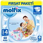 Molfix 4 Numara Maxi 60'lı Bel Bantlı Bez