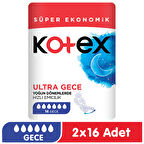 Kotex Ultra Gece Ped 16x2 32 Adet