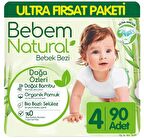 Bebem Natural 4 Numara Maxi 90'lı Bel Bantlı Bez