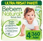 Bebem Natural 4 Numara Maxi 360'lı Bel Bantlı Bez