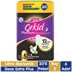 Orkid Platinum Gece Extra Plus Ped 20x6 120 Adet