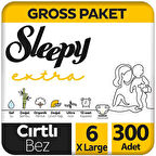 Sleepy Extra Bebek Bezi Gross Paket 6 Beden 100x3 300 Adet