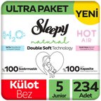 Sleepy 5 Beden Külot Bez Natural Double Soft Ultra Paket 78x3 234 Adet
