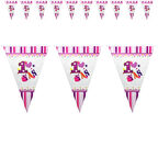 1 Yaş Bayrak Flama, 2,10 mt, Pembe