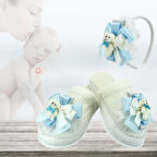 Lohusa Terlik ve Taç Seti, Ayıcıklı Mavi