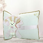 Takı Yastığı, Keten Kumaş Pembe & Altın