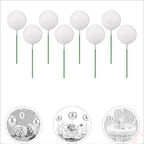 Çubuklu SüSLeme Topu, 3cm x 8 adet - Beyaz