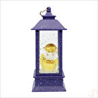 Uçuşan Simli,12,5cm x 5cm Led Işıklı Astronot Fener Küre - B