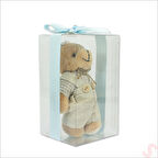 Kutulu Kıyafetli Pelüş Anahtarlık, Kurdeleli - Boy