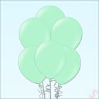 Açık Yeşil Pastel Balon, 30cm x 10 Adet