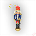 Kurşun Asker, Ahşap Fındıkkıran 13cm - Kılıçlı Lacivert