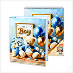 Bebek Fotoğraf Albümü, Kutulu ve 200 Resimlik - Mavi