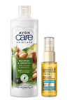Avon Care Avokado Badem Şampuan Saç Kremi ve Argan Yağı Saç Serumu Paketi