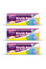 Güçlü Çöp Torbası Büyük Boy 10'lu 65 x 80 cm Üçlü Set