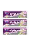 Premium 10'lu Büzgülü Çöp Torbası Limon Kokulu Büyük Boy 65 x 70 cm Üçlü Paket