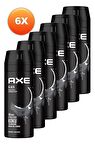 Axe Men Deodorant Black 150 ML - 6'lı Avantaj Paketi