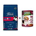 Felicia Kuzulu Köpek Maması 3 kg + 1 Adet Yaş Mama