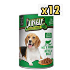 Jungle Biftek Sebze Köpek Konservesi 415 Gr X 12 Adet
