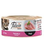 Felicia Tavuklu Kıyılmış Tahılsız Yavru Kedi Konservesi 85 gr