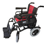 Poylin P201 Katlanabilir Akülü Tekerlekli Sandalye | Çelik Gövde, Kompakt Tasarım, 120 kg Taşıma Kapasiteli