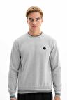 Arma Erkek Regular Fit Selanik Kumaş Bisiklet Yaka Sweatshirt 