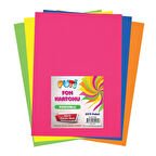 Puti 50x70 Fosforlu Fon Kartonu 50 Li 6 Renk 50 li (KOD : 2748)