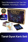 Profesyonel Deluxe 78 Kartlı Açıklanmış Terimli Gelecekle İlgili Spiritüel Tarot Oyun Kartı Seti