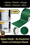 Premium Dayanıklı Süper Güçlü Su Geçirmez Sızdırmaz Yeşil Tamir ve İzolasyon Bandı 48mm x 10m-1 Adet