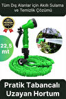 Çok Amaçlı Kırılmaz Dolaşmaz 7 Fonksiyonlu Bahçe Sulama Araç Yıkama Tabancalı Uzayan Hortum 22,5 Mt