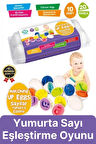 Yeni Nesil Eğitici Öğretici El Göz Kordinasyonu Çocuk Bebek Yumurta Sayı Eşleştirme Oyunu 10'lu