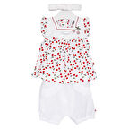 Caramell Bebek Takımı - 3 lü - TKK6173 - Cherry - Beyaz