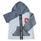 Caramell Bebek Mont - Street - Kapşonlu - Gri