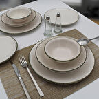 Arna 24 Parça 6 Kişilik Yemek Takımı Çağla