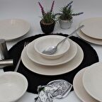 Anka 48 Parça 12 Kişilik Yemek Takımı - Simli